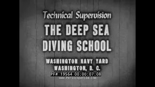 SHALLOW WATER DIVING EQUIPMENT  1940s U.S. NAVY DEEP SEA DIVING SCHOOL INSTRUCTIONAL FILM 19564