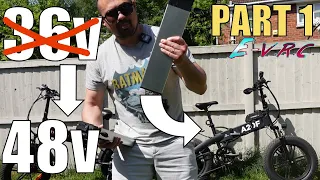 I put a 48v battery in a 36v ebike - This is what happened