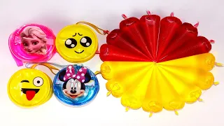 MAKING RED vs YELLOW SLIME WITH PIPING BAG & BEADS #59 || PIPING BAG SLIME || SATISFYING | SLIME BRO