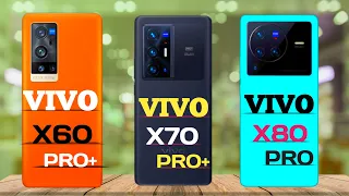 Vivo x80 pro vs Vivo x70 pro+ vs Vivo x60 pro+