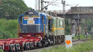 Fresh Looking Diesel LOCOMOTIVES Shutdown : Powerful ELECTRIC in Lead| IndianRailways FREIGHT Trains