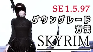 スカイリムSE1.5.97へのダウングレード方法　※説明欄に文字化け追記【Skyrim】