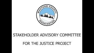 Stakeholder Advisory Committee - Meeting #1: January 20, 2022