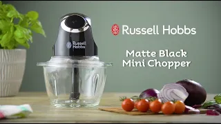 Russell Hobbs Desire Matte Black Mini Chopper
