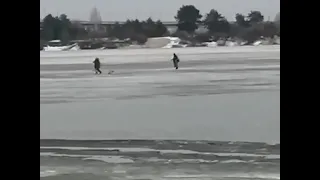 В Муроме рыбаки бегством спаслись от начавшегося ледохода