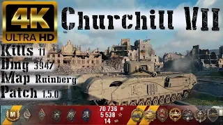 World of Tanks Churchill VII - 11 Kills 3.9K Damage - 1 vs 6