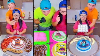 Ice cream challenge! 🍨 FNAF cake vs SpongeBob SquarePants cake mukbang