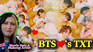 BTS (방탄소년단) & TXT Loving Eachother for 8 minutes Straight | Movie MUA Reacts