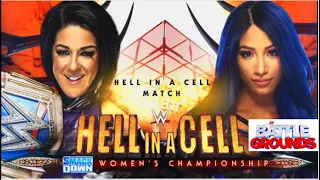 WWE Hell in a Cell Sasha Banks vs Bayley