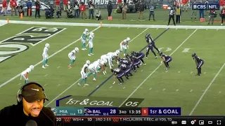 Seahawk fan watching Miami Dolphins vs. Baltimore Ravens | Game Highlights | Week 17 | reaction