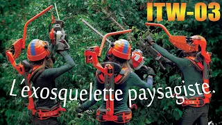 Exosquelette EXHAUSS HPXO pour paysagiste : CHARAMATHIEU Espaces Verts (ITW 3)