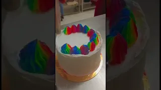 Rainbow cake | Chocolate Cake | #shorts