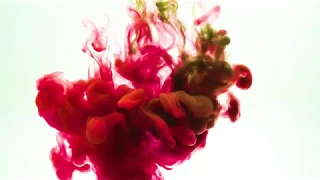 4K ink In Water, Drop paint multi color in Slow Motion video background effect - Stock video footage