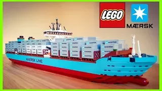 LEGO MAERSK TRIPLE-E CONTAINER SHIP SPEED BUILD !!