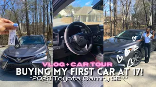 VLOG: COME W/ ME TO BUY MY FIRST CAR @ 17 | 2023 TOYOTA CAMRY || yagurl jeannsha 💕!