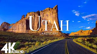 FLYING OVER UTAH (4K Video UHD) - Relaxing Music Along With Beautiful Nature Videos - 4K Video