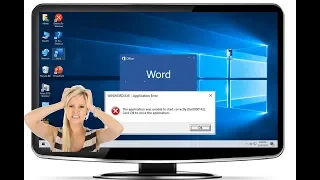 Fix Application Error: Word, Excel, PPT ( The Application was unable to start)