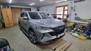 HAVAL F7,установка розетки фаркопа,сигнала.