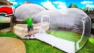 LIVING IN THE WORLDS BIGGEST BUBBLE HOUSE!