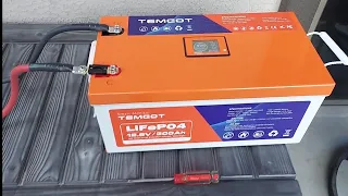 Temgot 12volt 300ah LiFePo4 battery and Renogy 2k watt inverter review