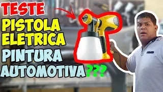 PISTOLA ELÉTRICA na PINTURA AUTOMOTIVA - TESTE