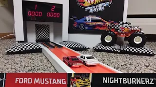 2022 Hot Wheels NIGHTBURNERZ and FORD MUSTANG 5 Pks Race