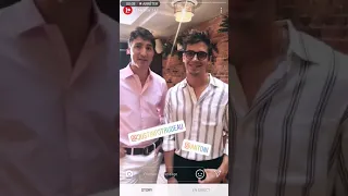 Antoni Porowski (from Queer Eye) speaking French with Justin Trudeau