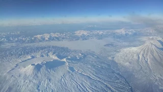 FLYING ABOVE KRONOTSKY WHITE MOUNTAINS