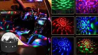 DJ Lights SOUND ACTIVATED Mini Disco Ball Party Birthday Decoration from Senzeal-auto.com