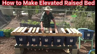 How to Make a Raised Garden Bed Elevated Planter Box to Grow Vegetables - DIY Gardening Easy & Cheap