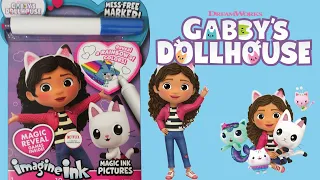 Gabby's Dollhouse Imagine Ink Coloring Book | Mystery Reveal Coloring Pages & Activities