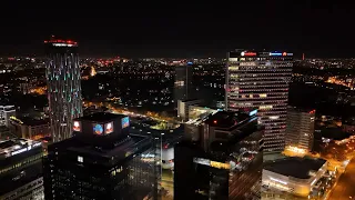 4k aerial footage Sky Tower & Globalworth Tower București Romania  2024