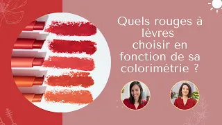 QUELS ROUGES A LEVRES choisir en fonction de sa COLORIMETRIE