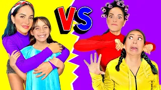 DIVERTIDAS PELEAS ENTRE MAMÁ E HIJA *Momentos graciosos* 😳👩‍👧| Karla Bustillos