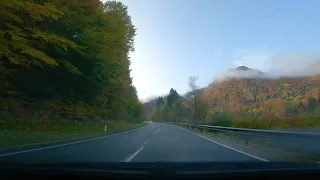 SCENIC Dashcam POV driving view from Bled to Bohinj - Slovenia - Autumn car drive