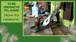 RESTORING THE BENCH PLANE (2022) - How to restore a hand plane | KUNZ | subtitles