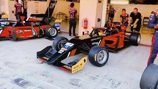 Behind the scene Formula-F3 racing Yas marina circuit abudhabi