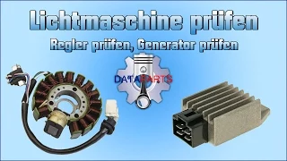 Lichtmaschine prüfen / Regler prüfen / Generator prüfen / Batterieladung prüfen