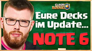 😫🤬Ich SPIELE & BEWERTE EURE DECKS nach dem UPDATE... (Katastrophe) | Clash Royale Deutsch