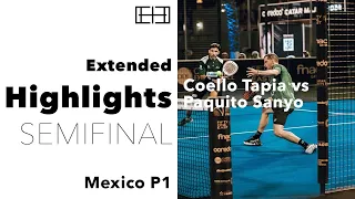 🇬🇧  SEMI FINAL Coello Tapia vs Paquito Sanyo PADEL ACAPULCO P1 Extended Highlights