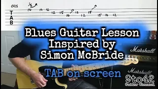 Blues Guitar Lesson inspired by Simon McBride