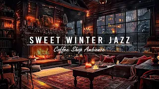 декабрьский зимний джаз❄️атмосфера кофейни с мягким джазом и звуками камина для хорошего настрое #17