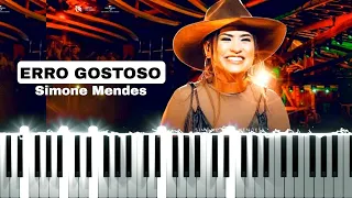 Simone Mendes - Erro Gostoso (Piano Tutorial Fácil)