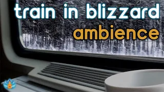 Train in Blizzard: Train and Howling Wind Sounds for Sleep / Study / Relax