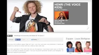 The Voice Kids - Henri - son profil