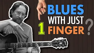 Easy blues guitar that nearly ANYONE can play - You can do this with ONE finger!