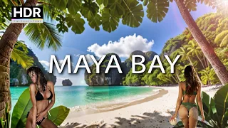 🔥 Walking Maya Bay in Krabi - BEST Beach in the World! Thailand 2024 | High quality 4K (HDR)