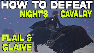 Elden Ring : How to Defeat Knights Cavalry Flail & Glaive | Consecrated Snowfield Black Knight Armor