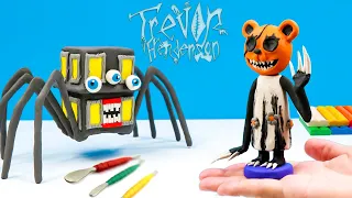 Making Cartoon Girl YoYo and Living Building with Clay 💀 Trevor Henderson 💀 Polymer Clay Tutorial