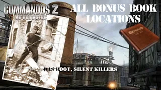 Das Boot Silent Killers All Bonus Book Locations - Commandos 2 HD Remaster